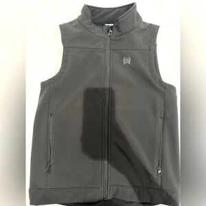 Boys Black Cinch Vest - Size L/12